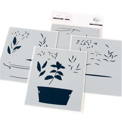 Pinkfresh Studio Stencil - Herb Garden